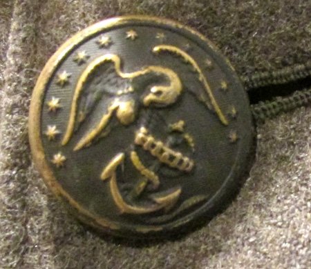  US WWI Era Green Wool Service Coat, Private Purchase — image 3