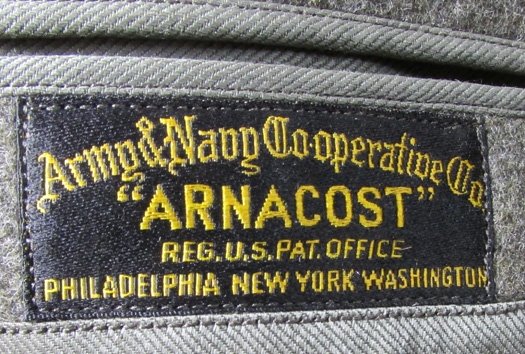  US WWI Era Green Wool Service Coat, Private Purchase — image 7