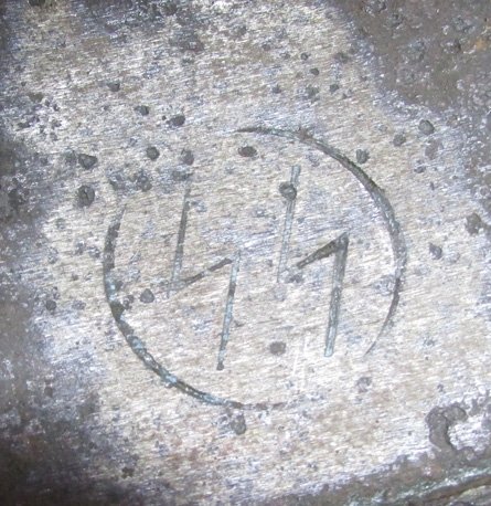  German WWII M1916 Pattern Steel Helmet Relic, SS & RZM Marked Skirt — image 6