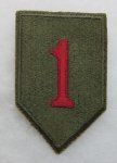 US WWII Army SSI, 1st Infantry Division, The Big Red …