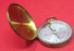 French Made Brass Pocket Compass, WWI Era