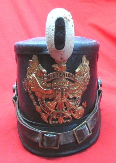  German Pre WWI, Prussian Enlisted 10th Jager Bn Shako, 1913 Dated — image 2