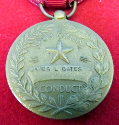  US WWII Named Good Conduct Medal, Gates — image 4