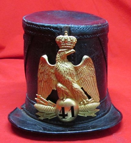  French Second Empire Enlisted M1860 Shako, 41st Regiment — image 2