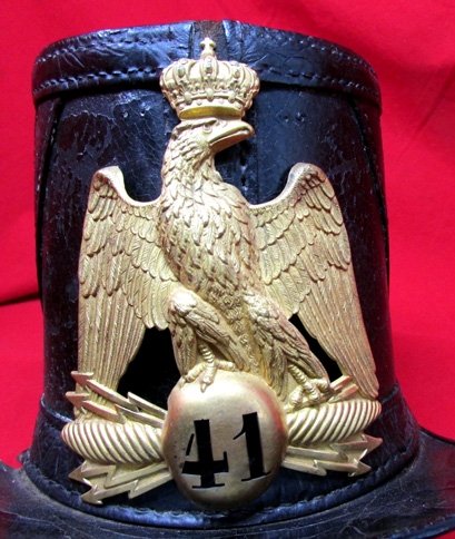  French Second Empire Enlisted M1860 Shako, 41st Regiment — image 3