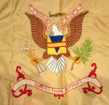  US Army Cold War Era, Fifty Third Support Battalion Unit Color, 3x4' — image 3