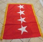 US Current Era, Army 4 Star General Command Flag, 36 …