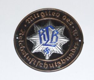 Luftschutz Door Plaque