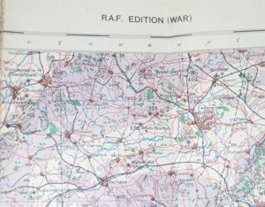 WW2 Air Force OS Map of SW England