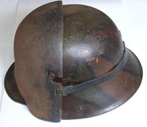 M17 Camouflaged Helmet with Browplate