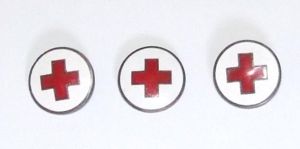Three DRK Nurses Hat Badges