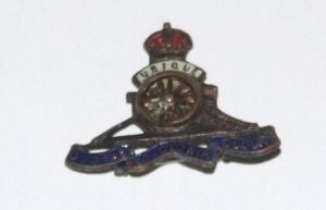 Royal Artillery Sweetheart Brooch