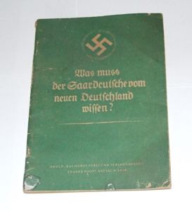 Saar Annexation Booklet