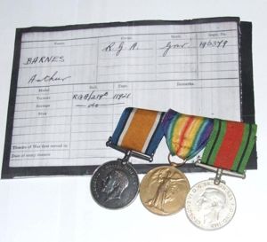 RA Medal Group Trio - WW1 and WW2