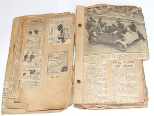 D-Day and VE Day Newspaper Scrapbook