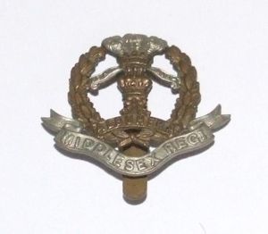 Middlesex Regiment Cap Badge - 1914