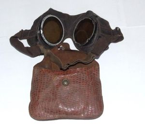 Wehrmacht Motorcyclists Goggles - Cased