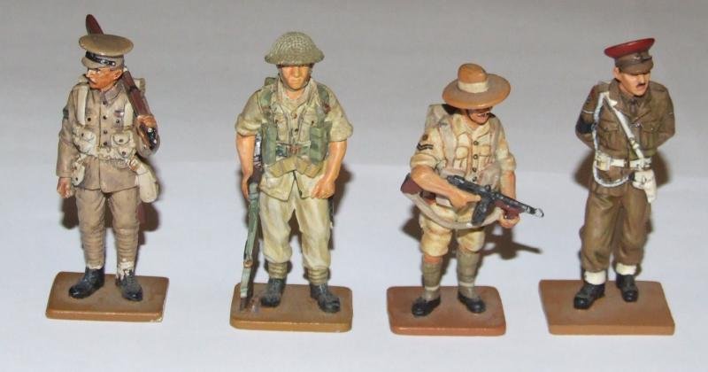 4 x Metal Figures - British Forces