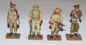 4 x Metal Figures - British Forces