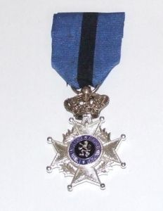 Belgian Leopold II Silver Medal