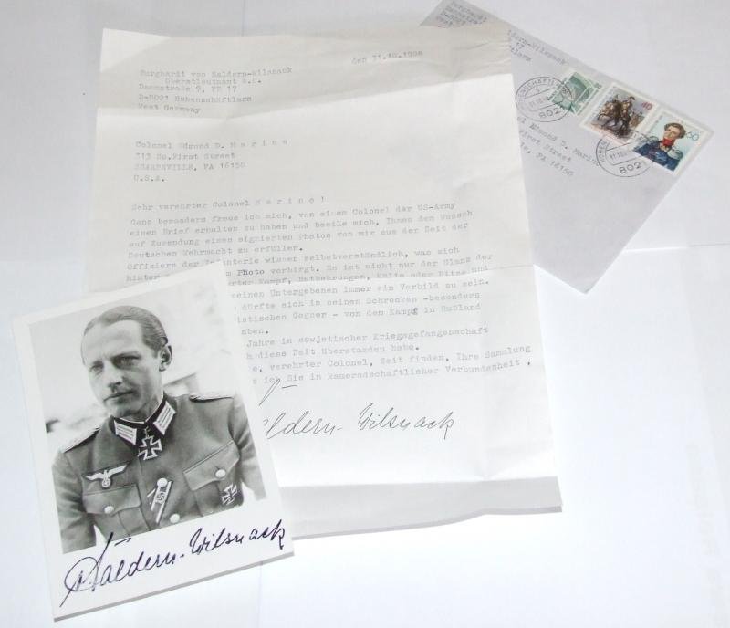 Three Signed Photogaphs of Knights Cross Holders. — image 3