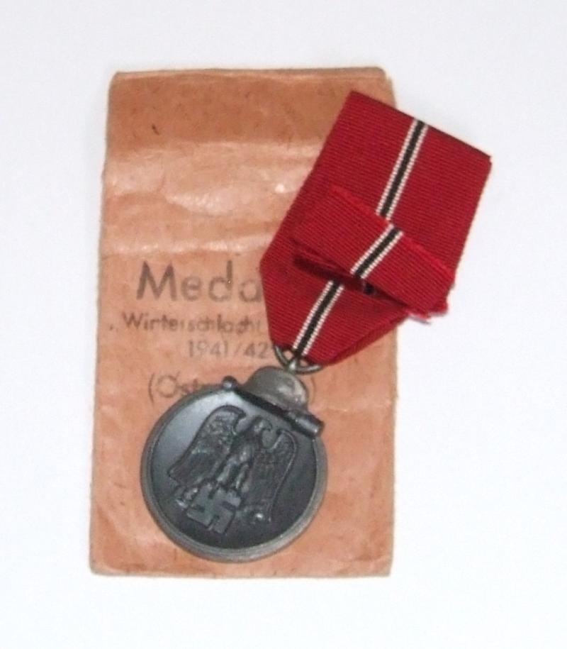Eastern Front Medal in Issue Packet.