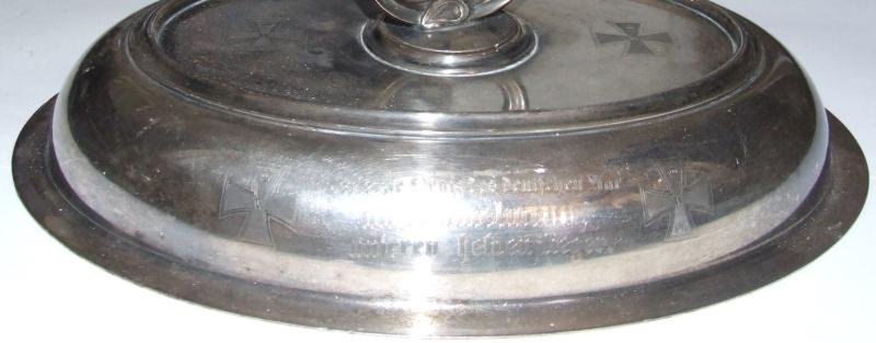 German WW1 Air Force Mess Serving Dish - Immelmann Tribute — image 4