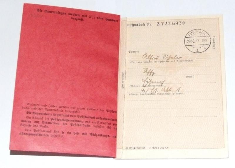 Deutsche Reichspost Passbook — image 2