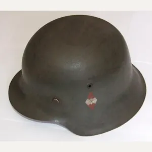 M42 Helmet with Painted HJ Decal.