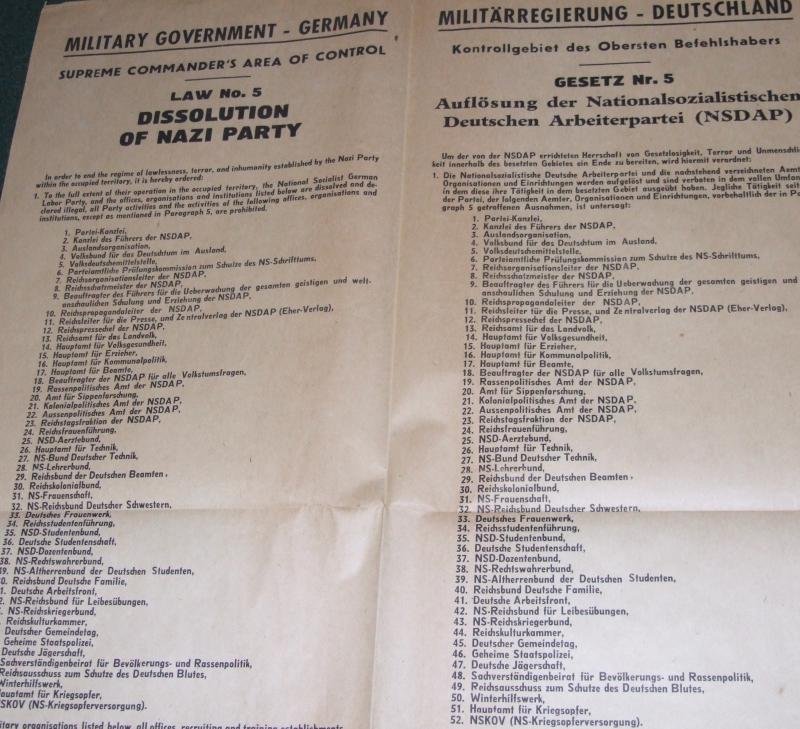 Nazi Party Dissolution Poster — image 2