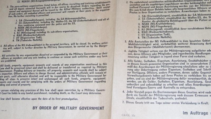 Nazi Party Dissolution Poster — image 3