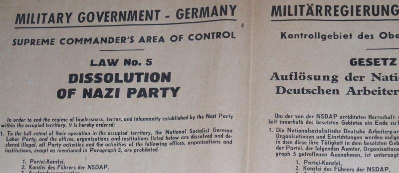 Nazi Party Dissolution Poster — image 4
