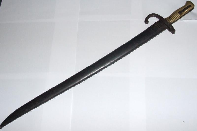 French Chassepot Bayonet - Engraved Blade — image 2