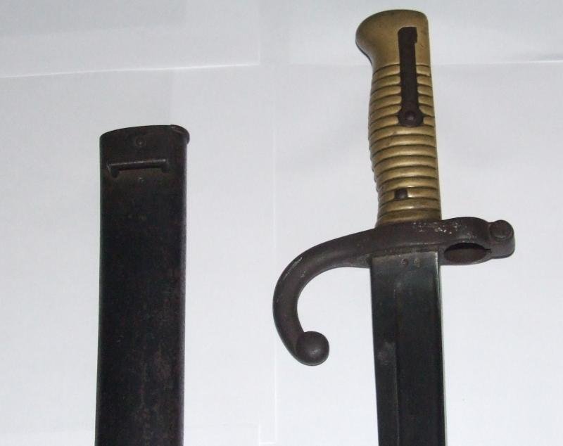 French Chassepot Bayonet - Engraved Blade — image 3