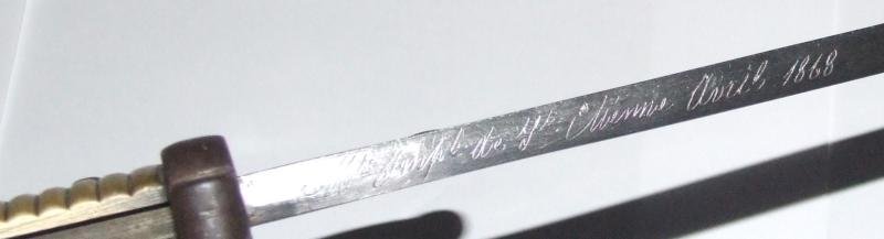 French Chassepot Bayonet - Engraved Blade — image 4