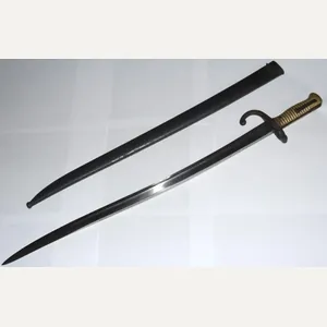 French Chassepot Bayonet - Engraved Blade