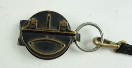 Wehrmacht Compass with strap (Marschkompaß)Nicely marked with R.Fuess Berlin - Steglitz — image 3