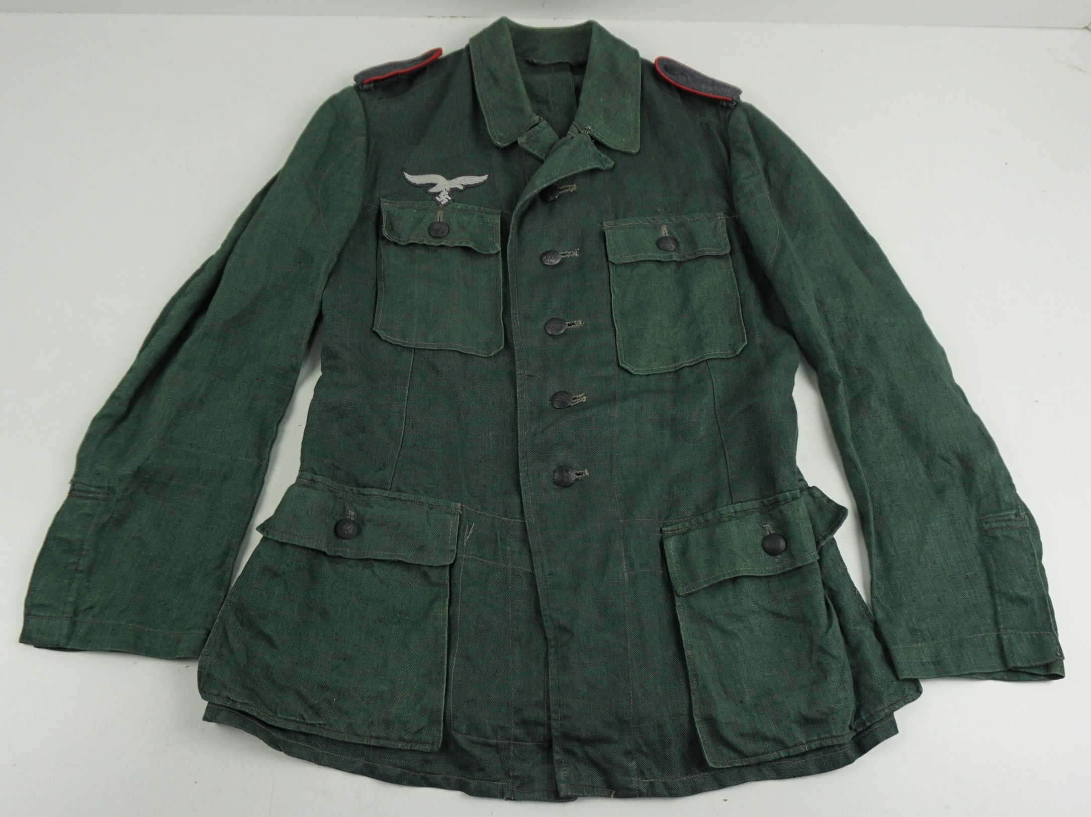 Luftwaffe Field Division model 1943 'Drillich' (HBT) Field Blouse — image 3