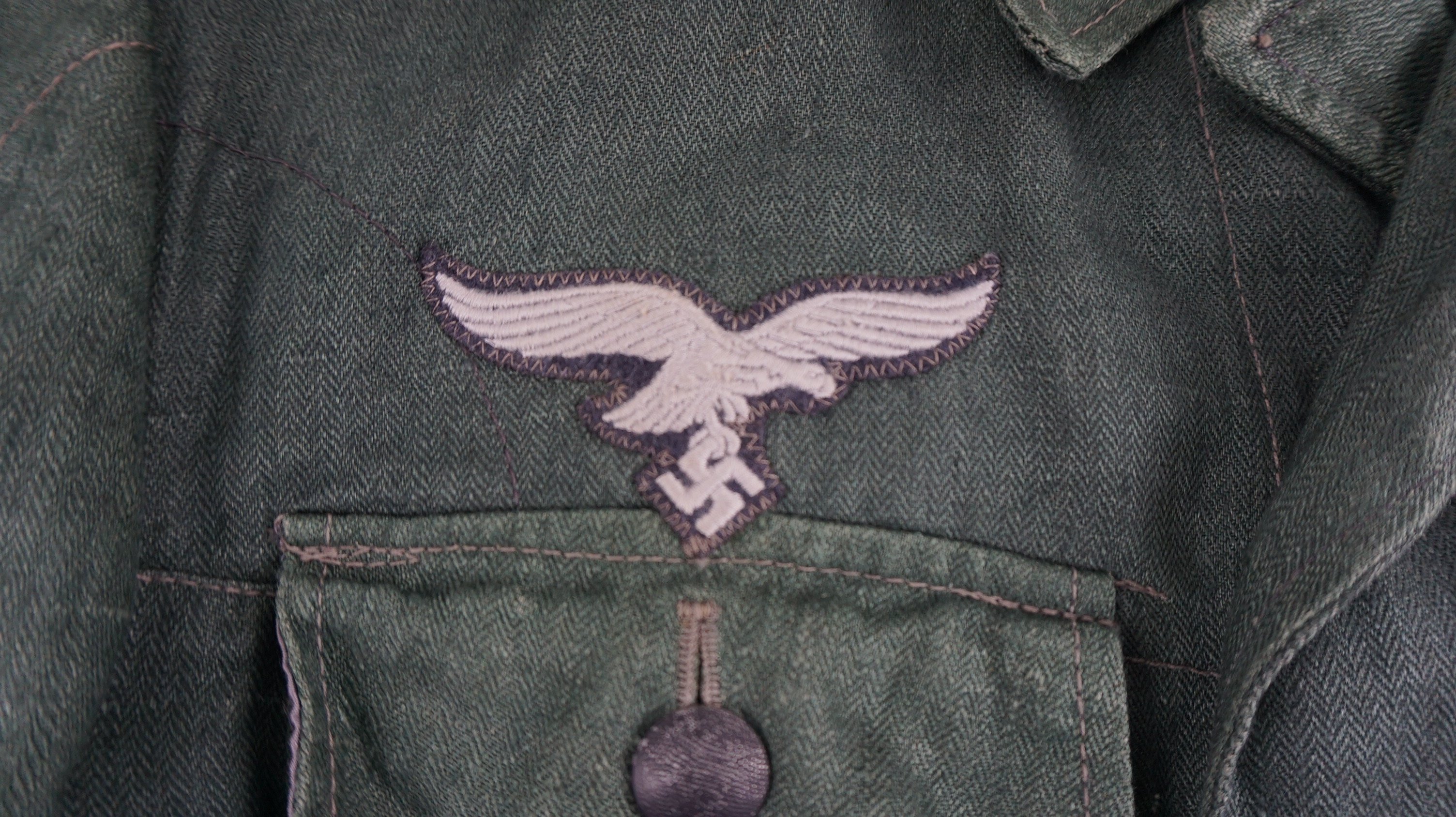 Luftwaffe Field Division model 1943 'Drillich' (HBT) Field Blouse — image 6