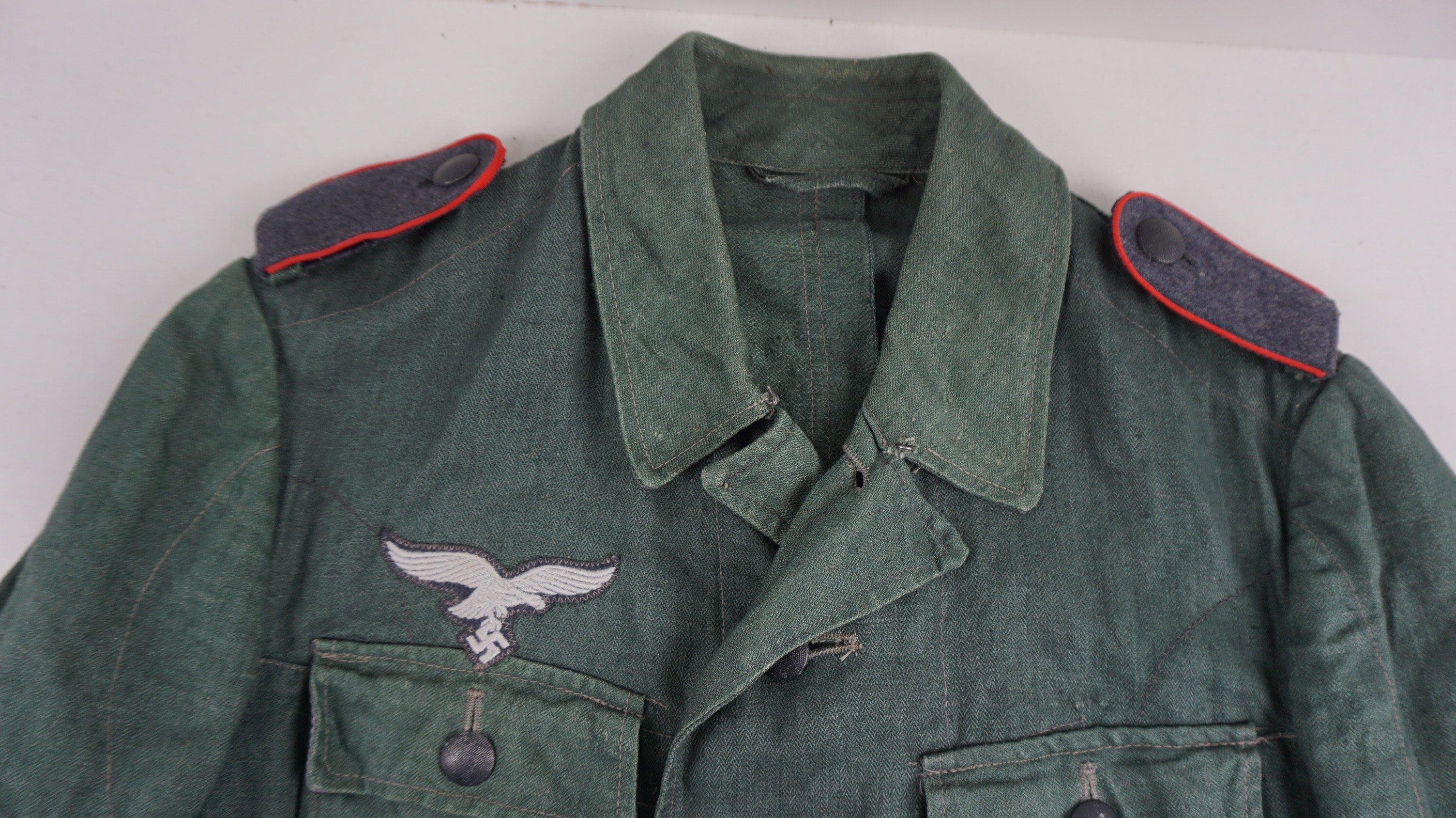 Luftwaffe Field Division model 1943 'Drillich' (HBT) Field Blouse — image 8