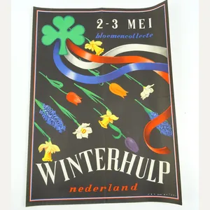 DUTCH POSTER ''Winterhulp 2-3 Mei Bloemencollecte''