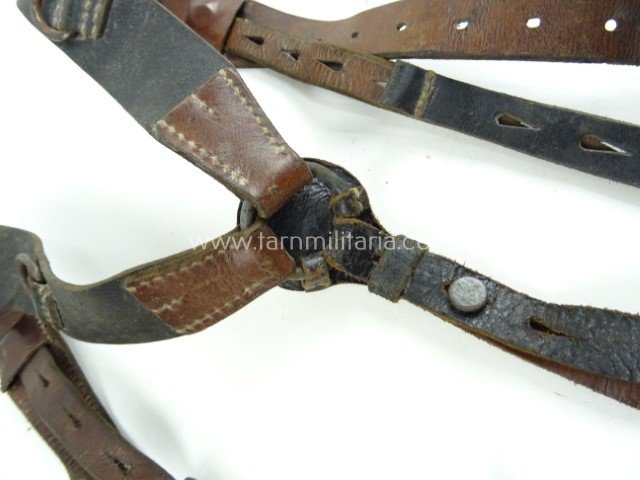 Wehrmacht leather combat Y Strap — image 8