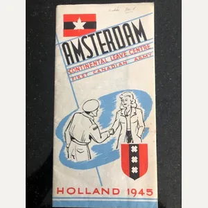 Brochure,Amsterdam Continental Leave Centre First Canadian Army