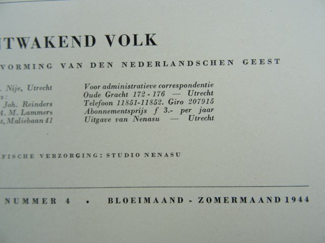 NSB Ontwakend volk, Bloeimaand nr 4, 1944 — image 2