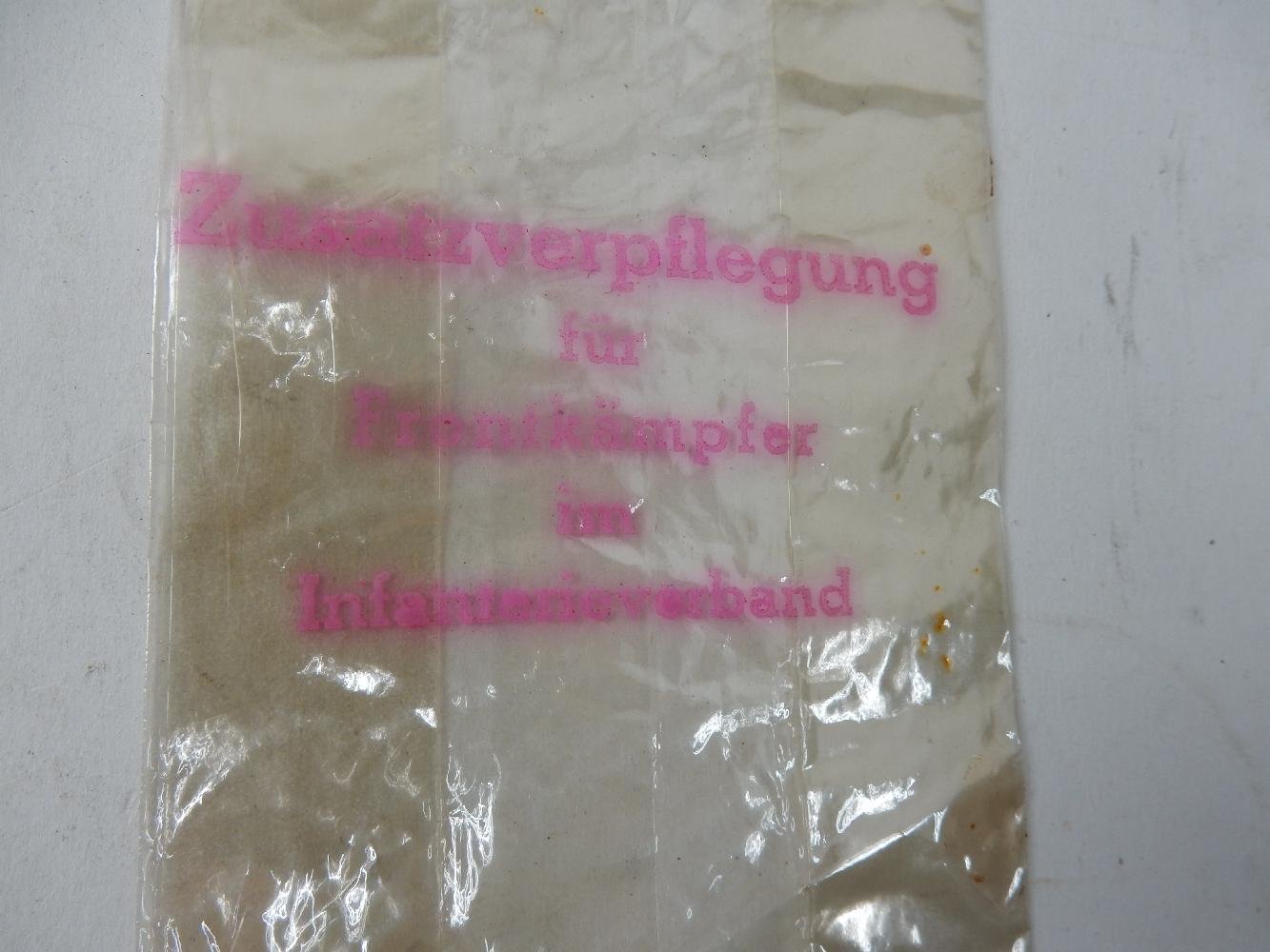 Wehrmacht ,Bag for food ,Zusatzverplegung fur Frontkampfer im Infanterieverband, — image 2