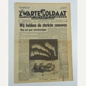 Dutch NSB Newspaper De Zwarte Soldaat,23 September 1943.
