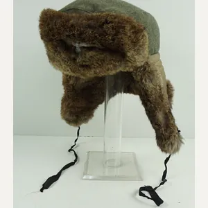 Wehrmacht Winter Fur Cap (Pelzmütze). With the orginal eagle . …