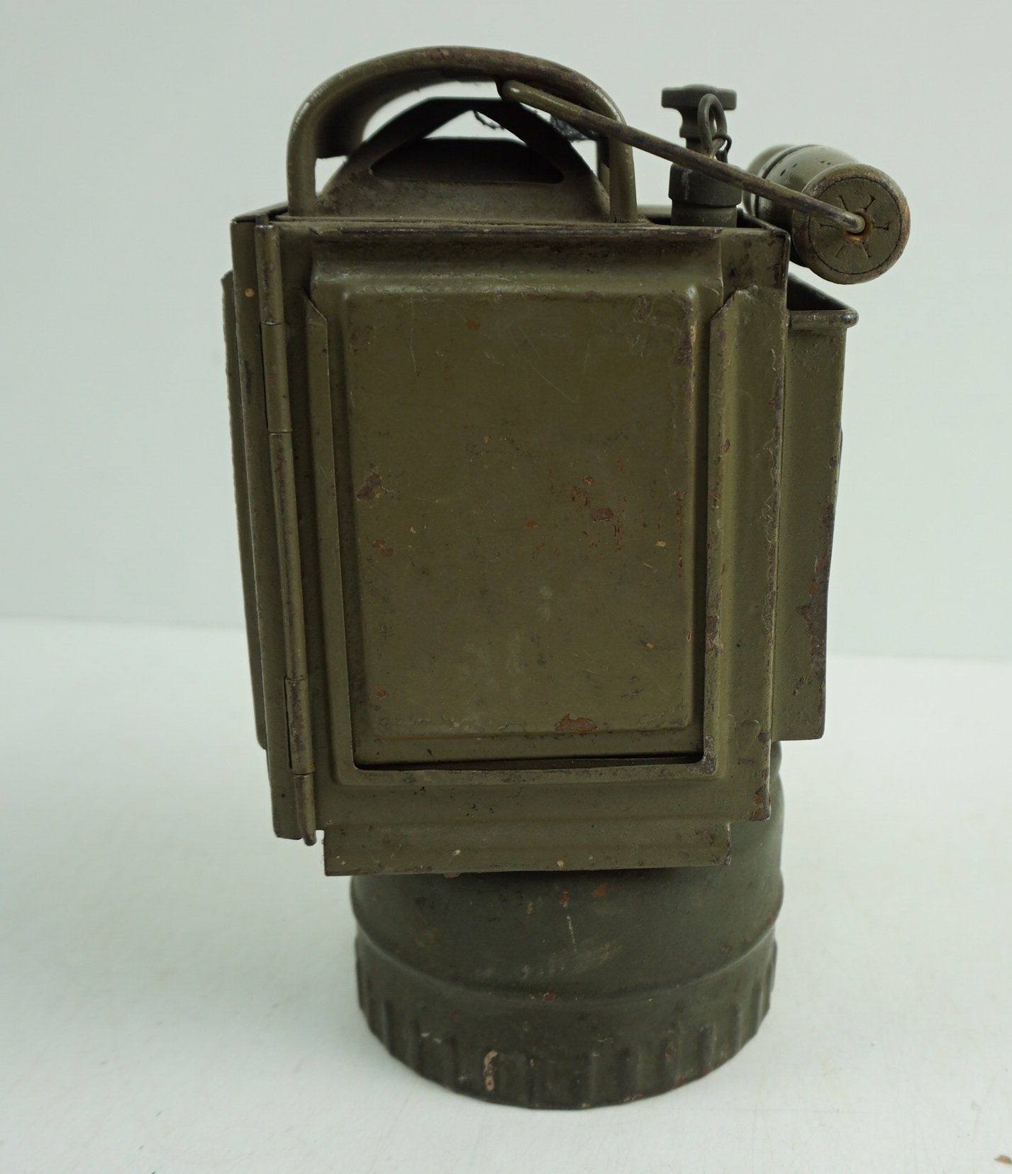 WEHRMACHT CARBID LAMP (Einheitslaterne Stahl ) — image 3