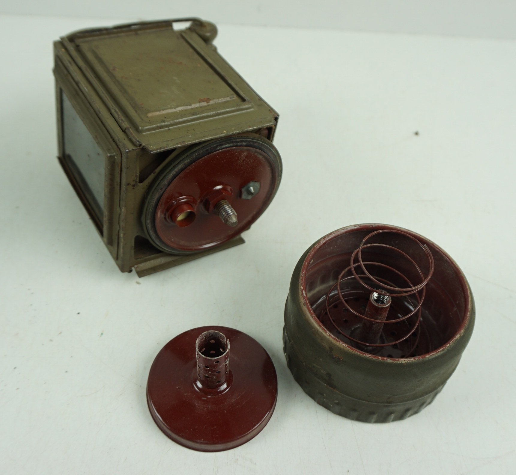 WEHRMACHT CARBID LAMP (Einheitslaterne Stahl ) — image 7