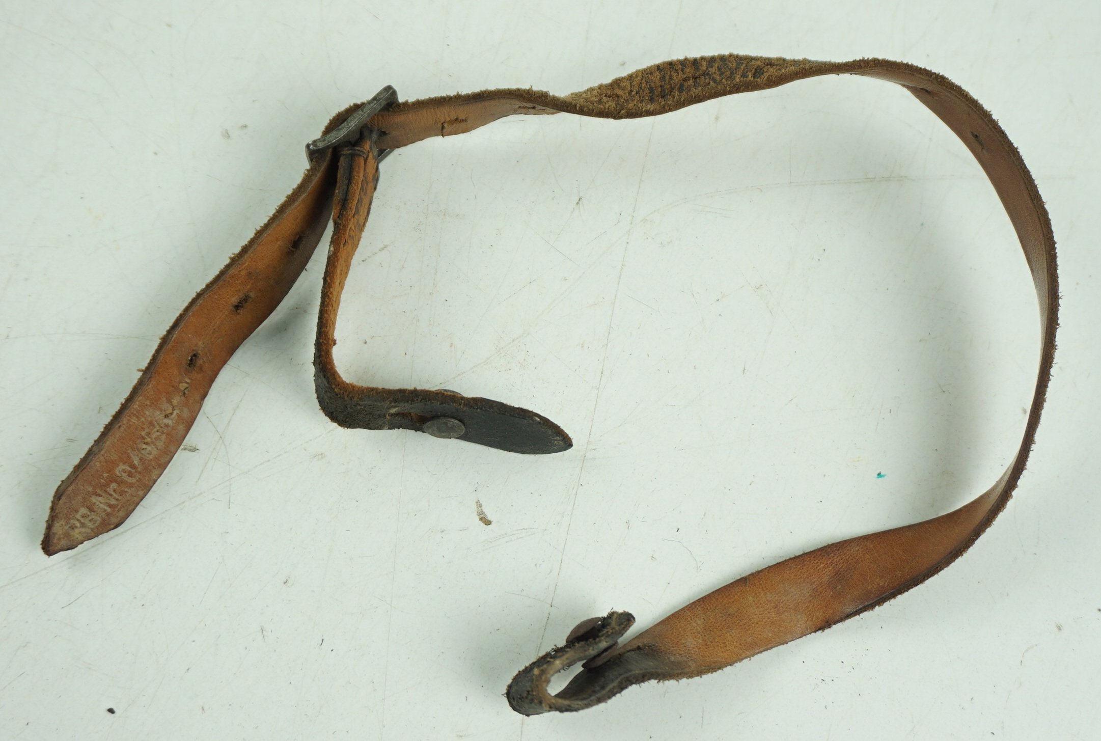 Wehrmacht/Luftwaffe Helmet Chinstrap.It is stamp with Rb nr — image 3